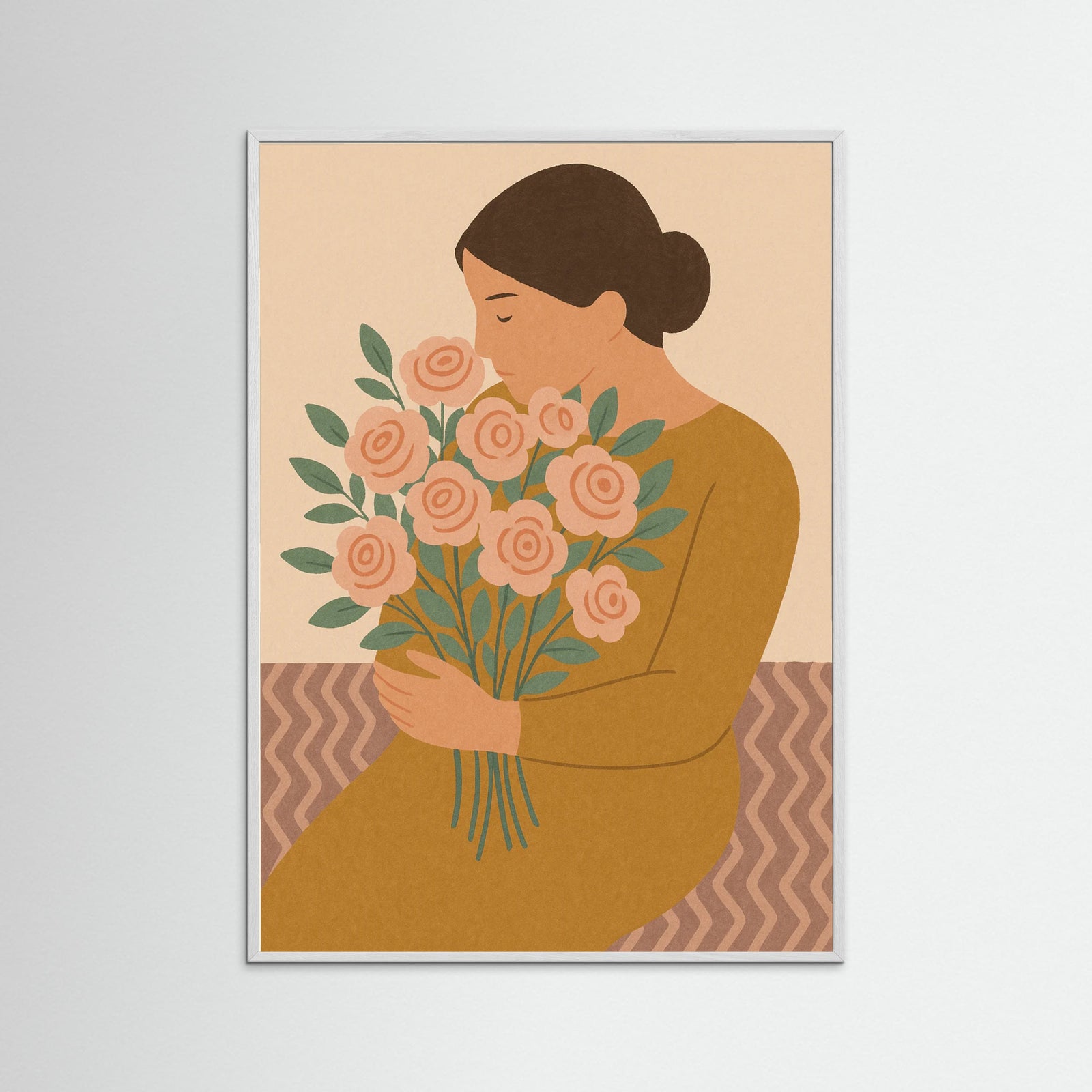 White Wood Hidden Blooms