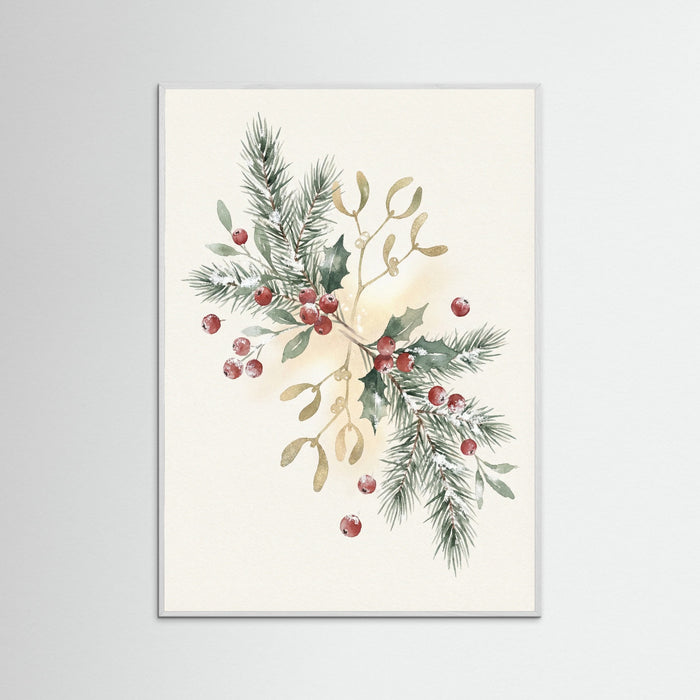 White Wood Holiday Harmony Wreath