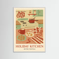 White Wood Holiday Kitchen