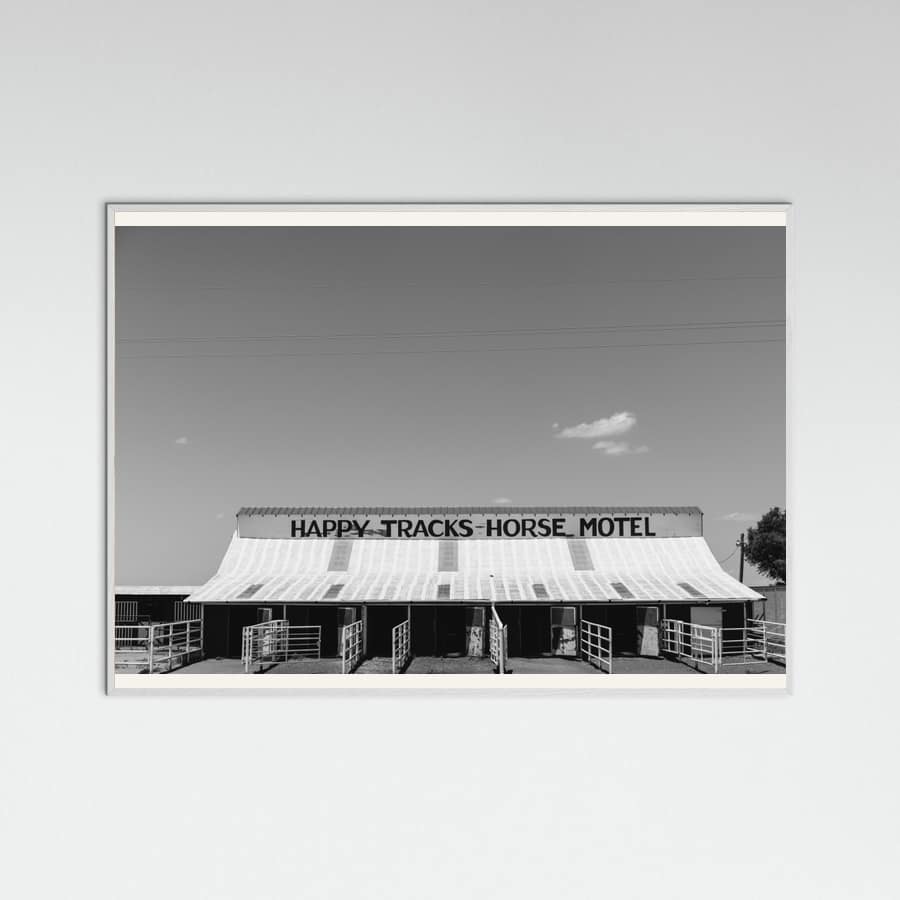 White Wood Horse Motel Poster