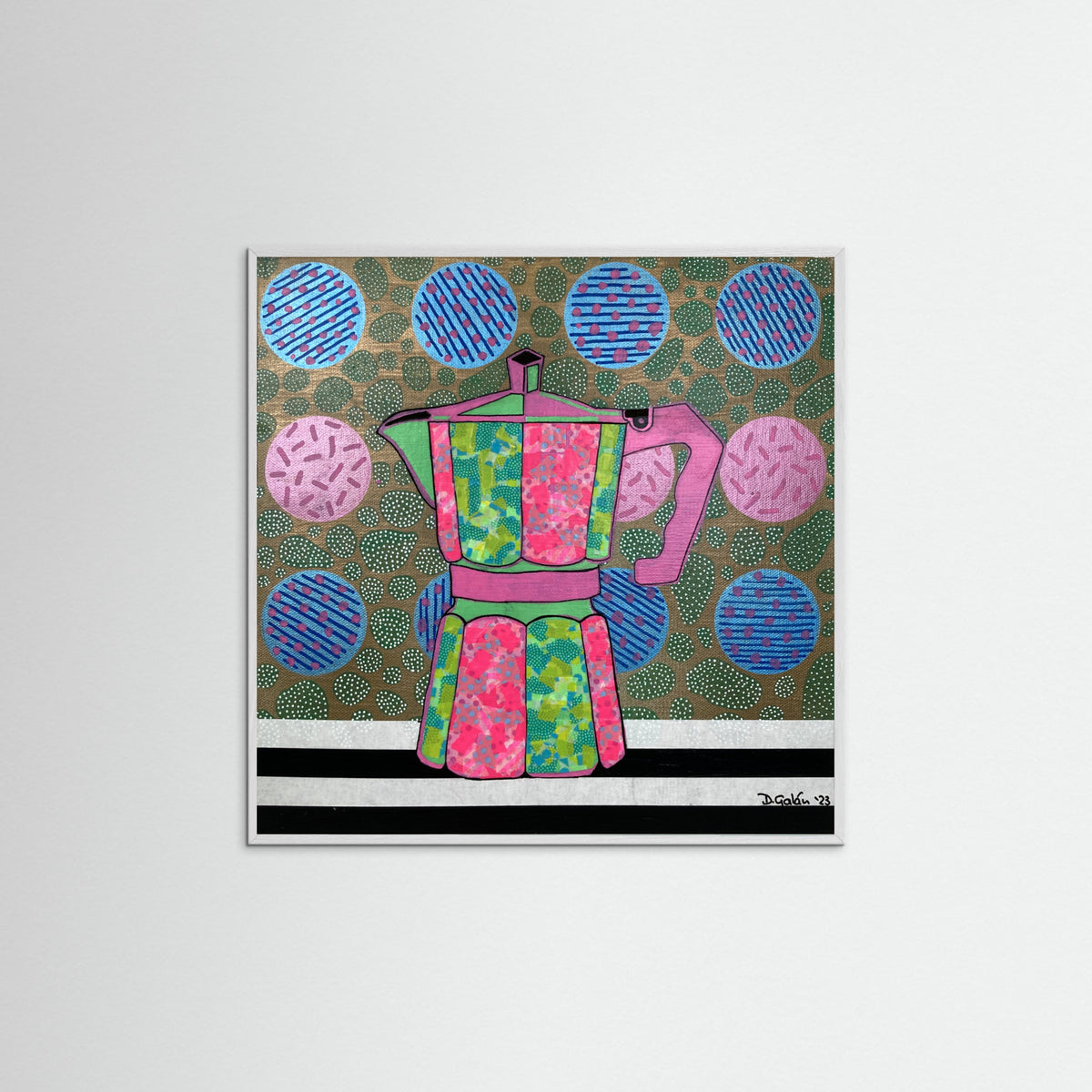 White Wood Iced Latte Poster