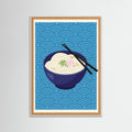 White Wood Iconic Ramen Poster