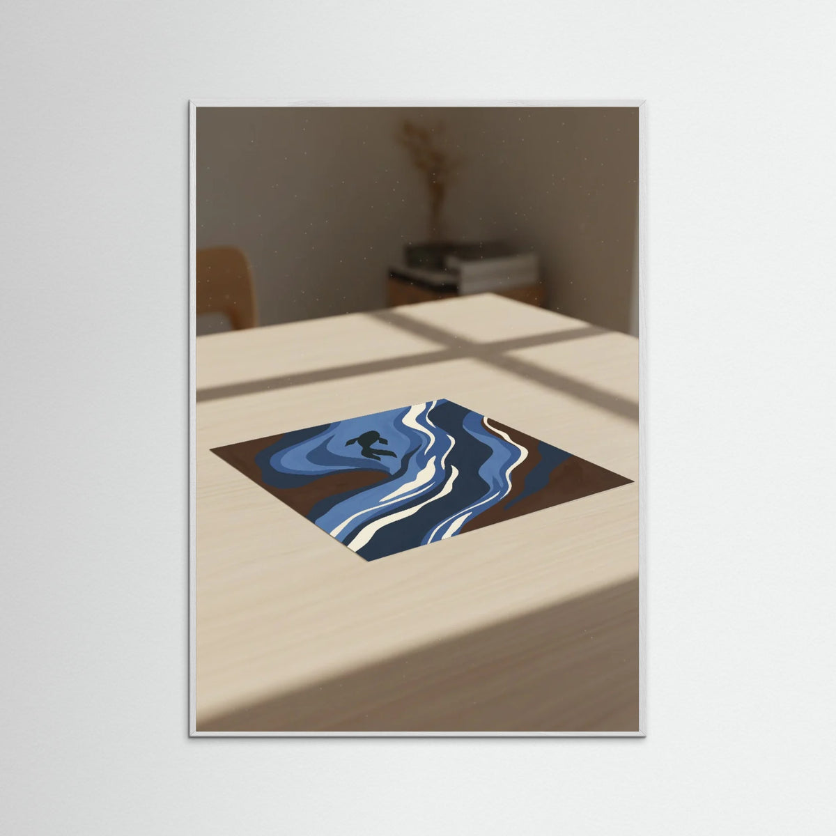 White Wood Indigo Bloom Brown