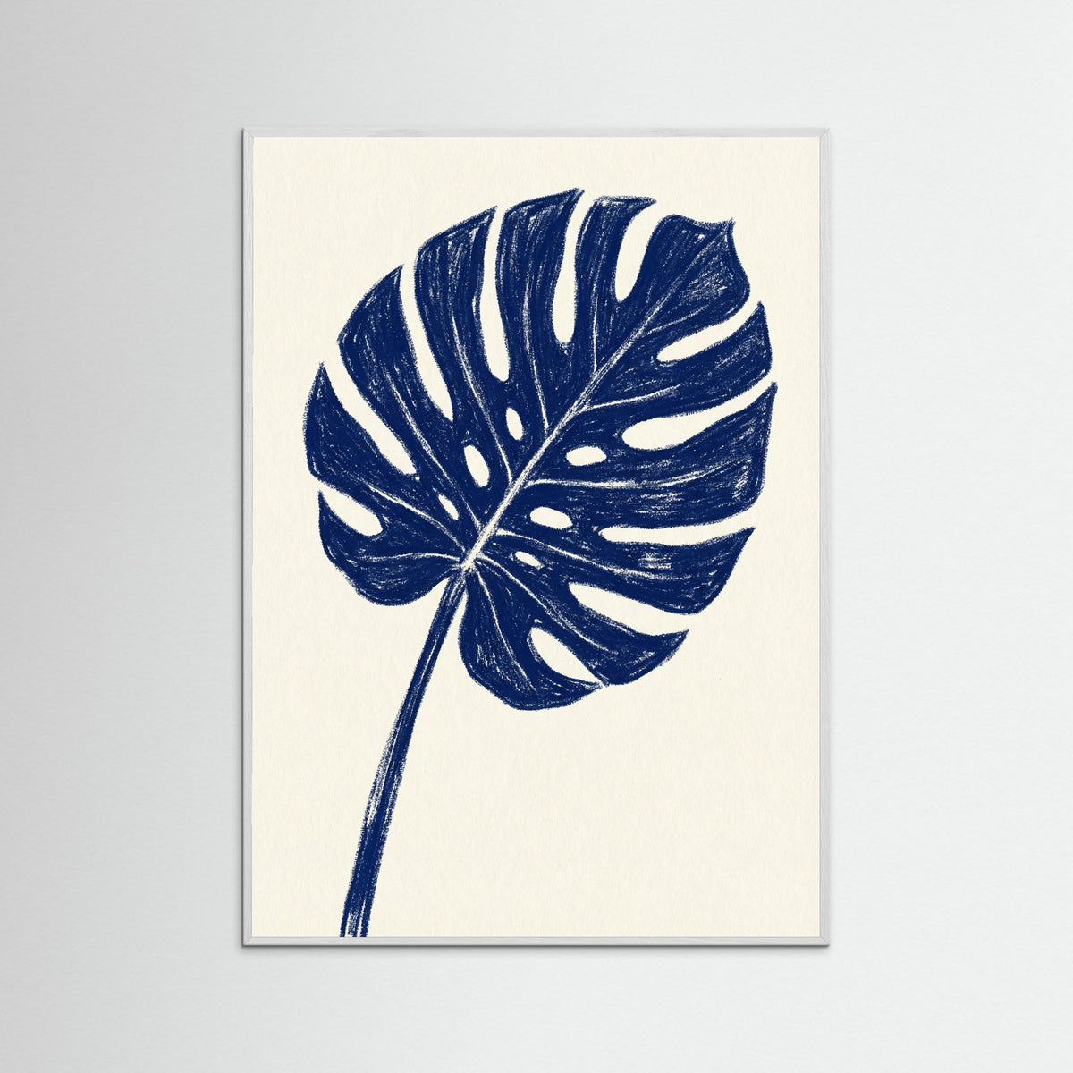 White Wood Indigo Bloom Vase