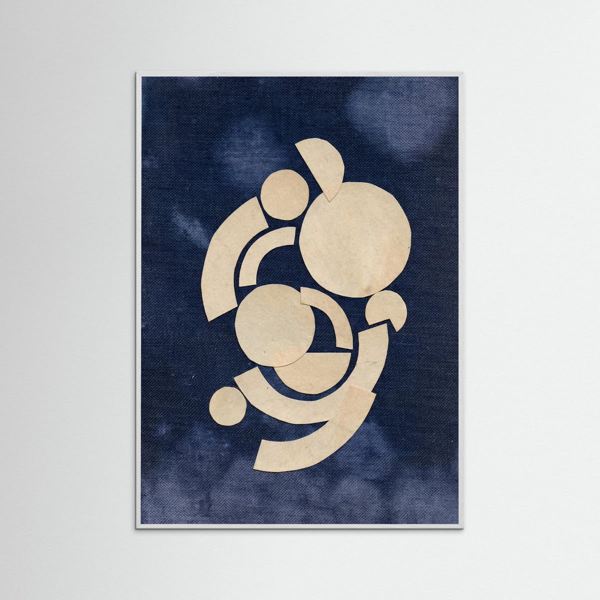 White Wood Indigo Strata