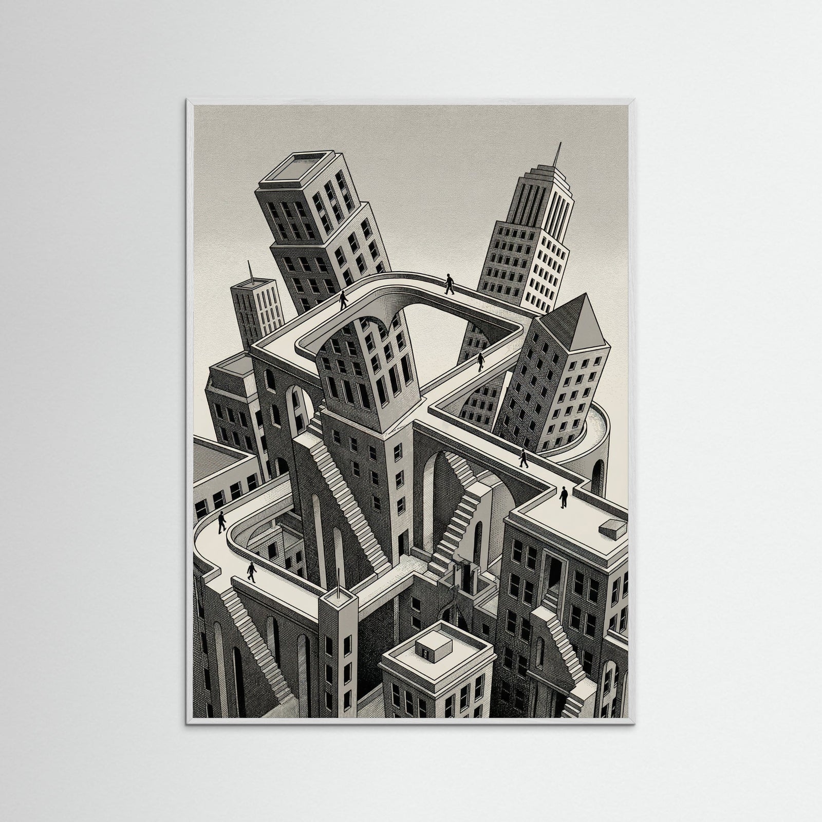 White Wood Infinite Perspectives