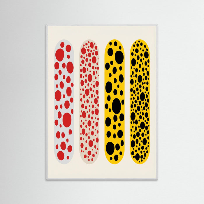 White Wood Infinity Dots Exhibition