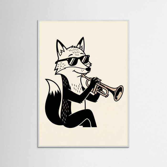 White Wood Jazz Cat Groove