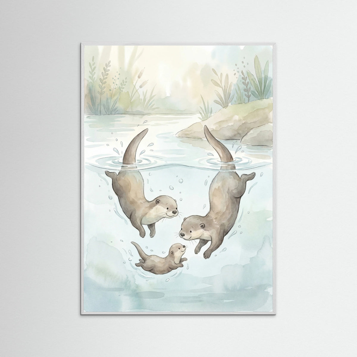 White Wood Joyful Elephant Play