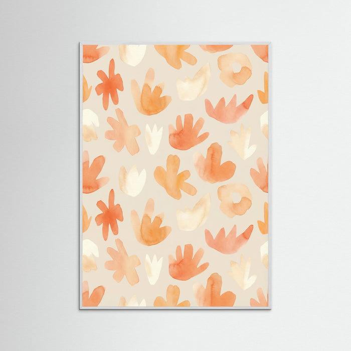 White Wood Joyful Floral Cuts