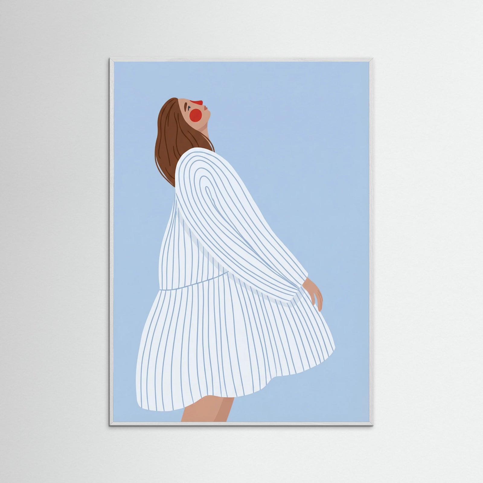 White Wood Joyful Upward Gaze