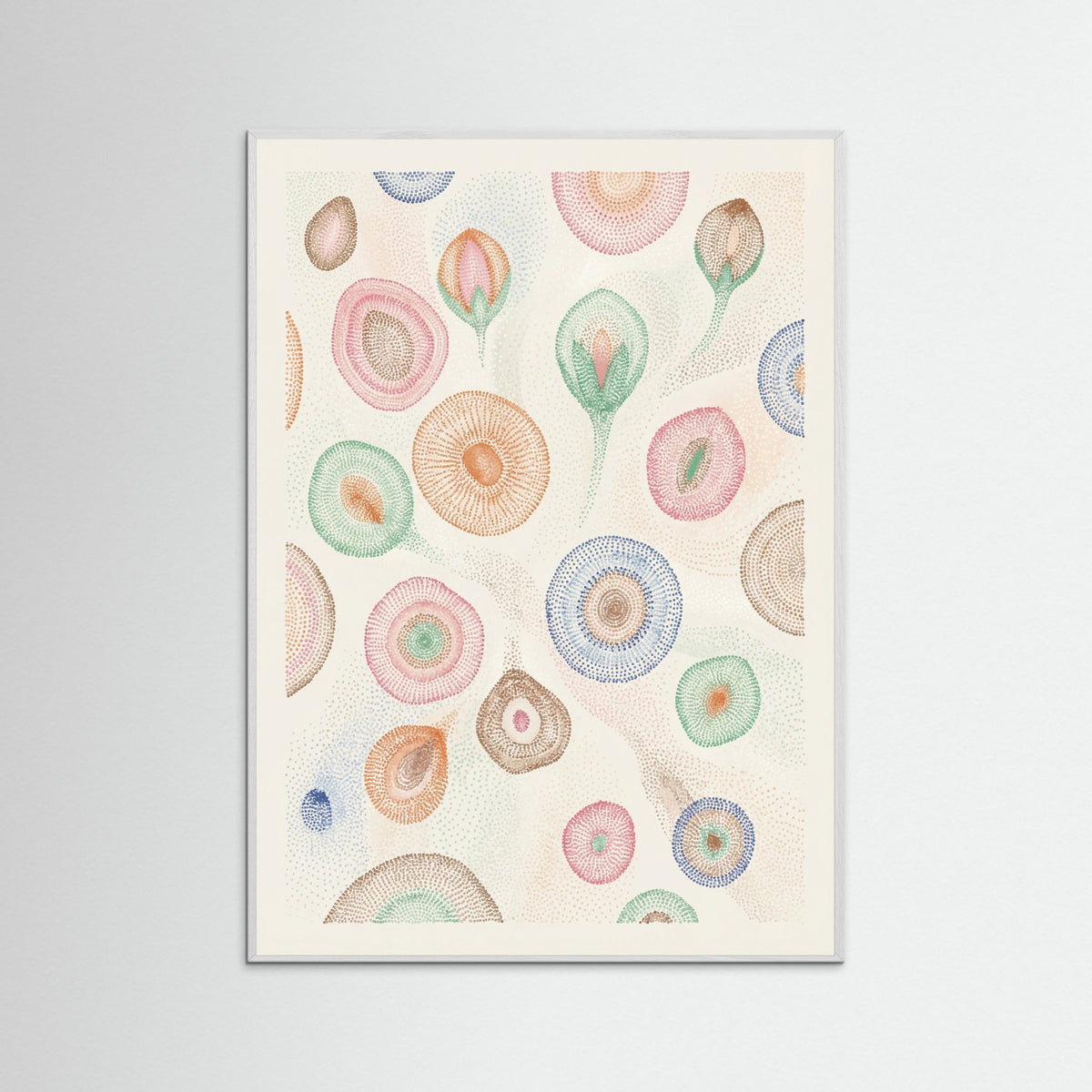 White Wood Klees Flourishing Dot