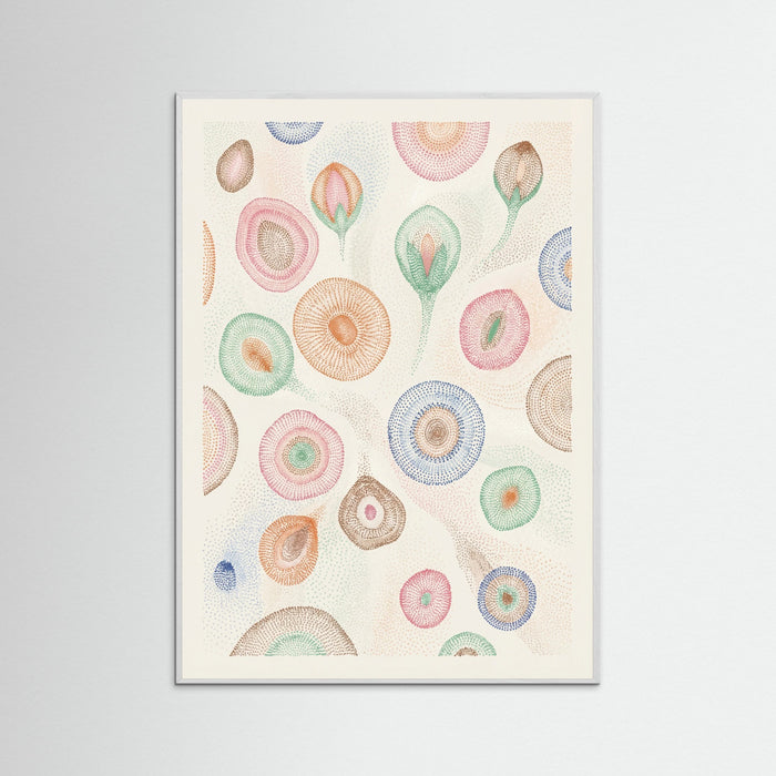 White Wood Klees Flourishing Dot