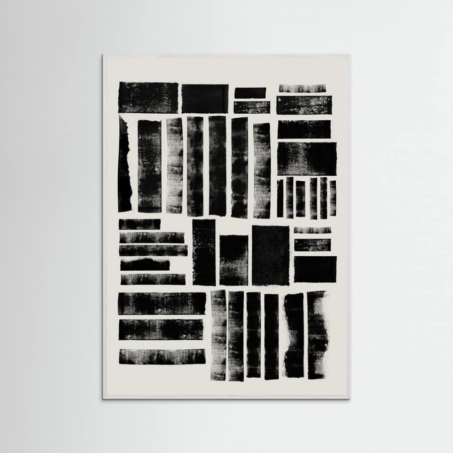 LINO CUT COMPOSITION Poster – poster and art print
