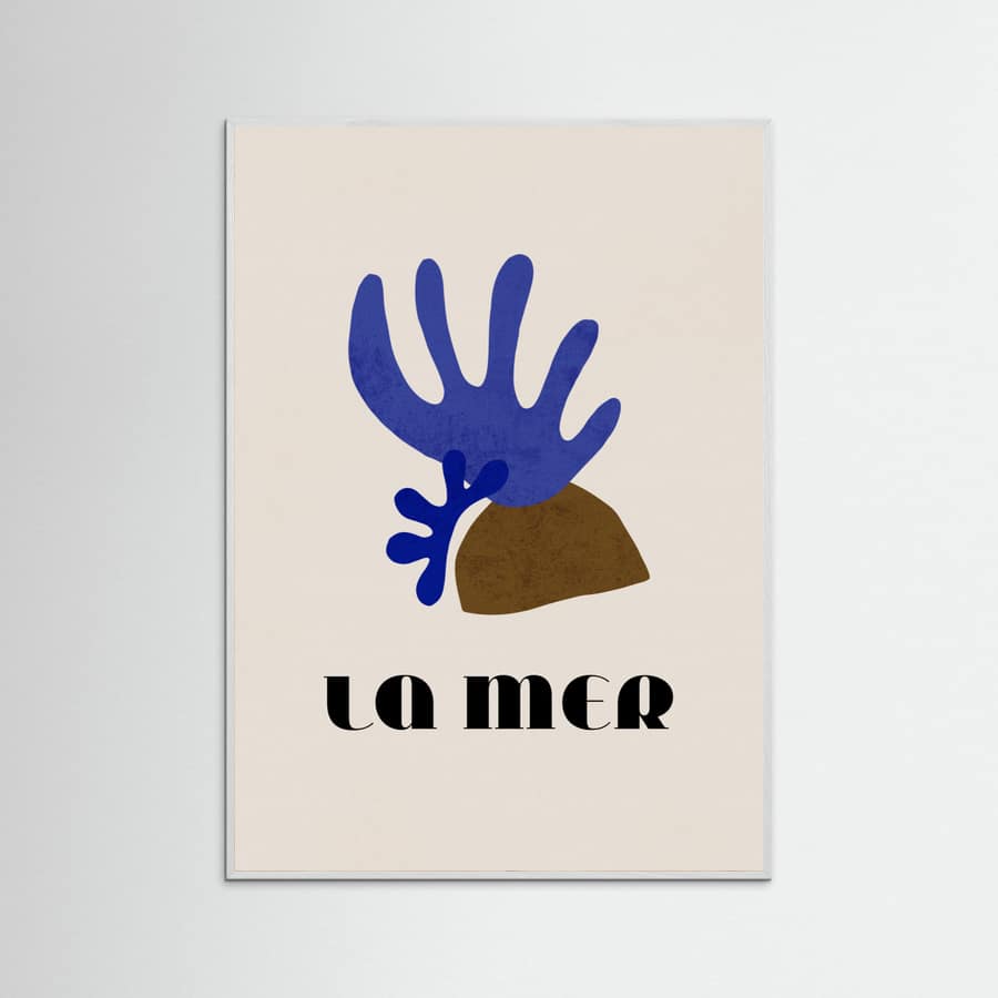 La Mer Abstract Ocean Poster No. 01 – Poster und Kunstdruck