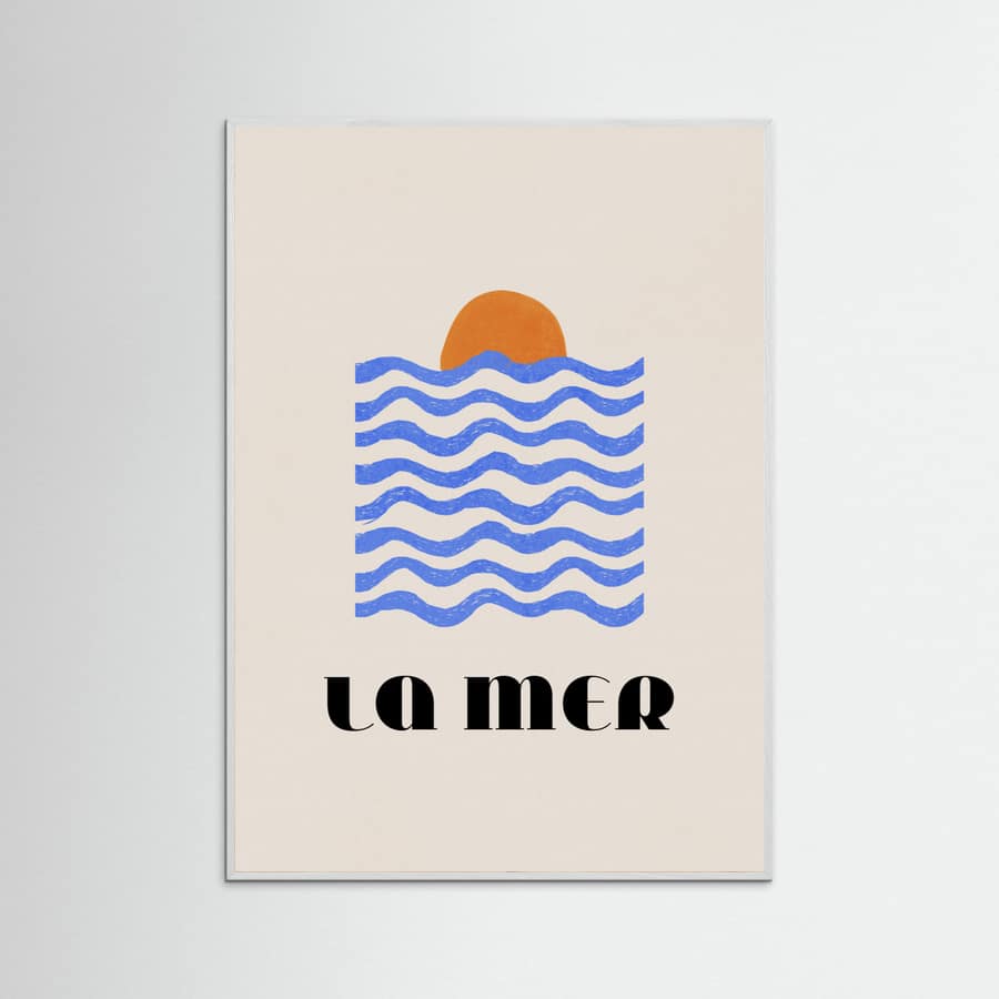 Affiche La Mer Abstract Ocean Poster No. 03 – affiche et impression d’art