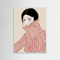 Lady in jumper Poster – poster and art print