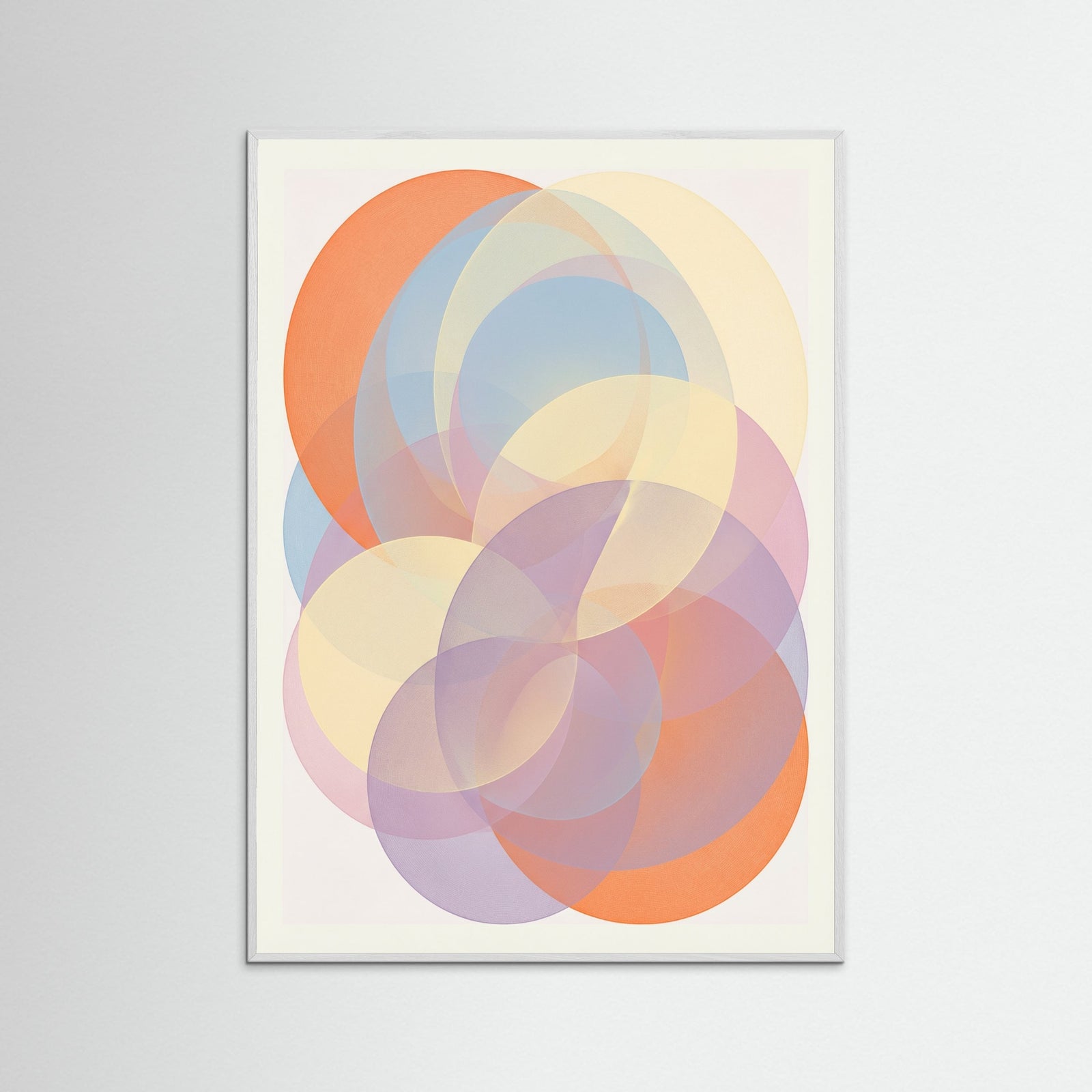 White Wood Layered Abstraction