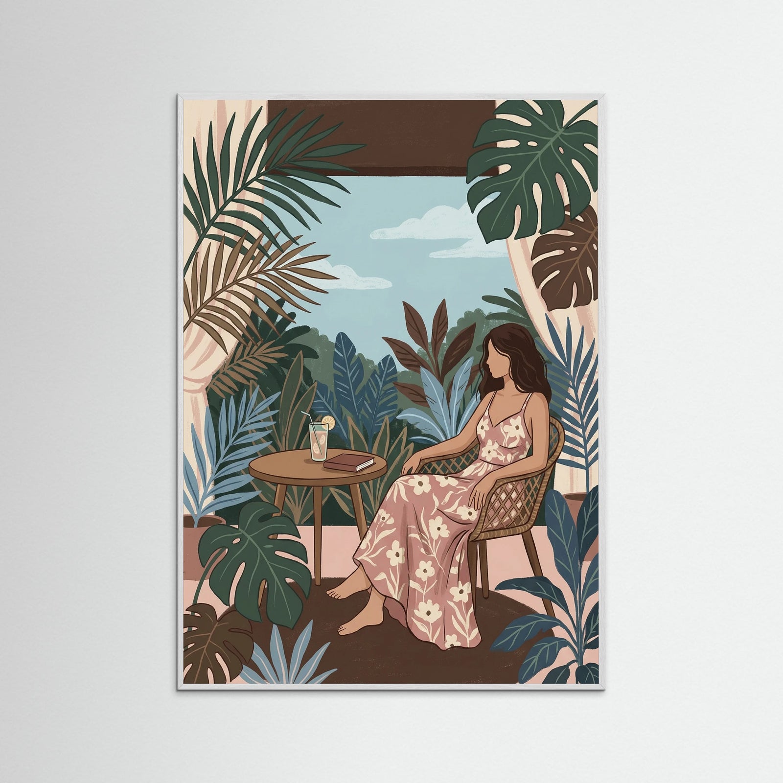 White Wood Leisurely Tropical Brunch
