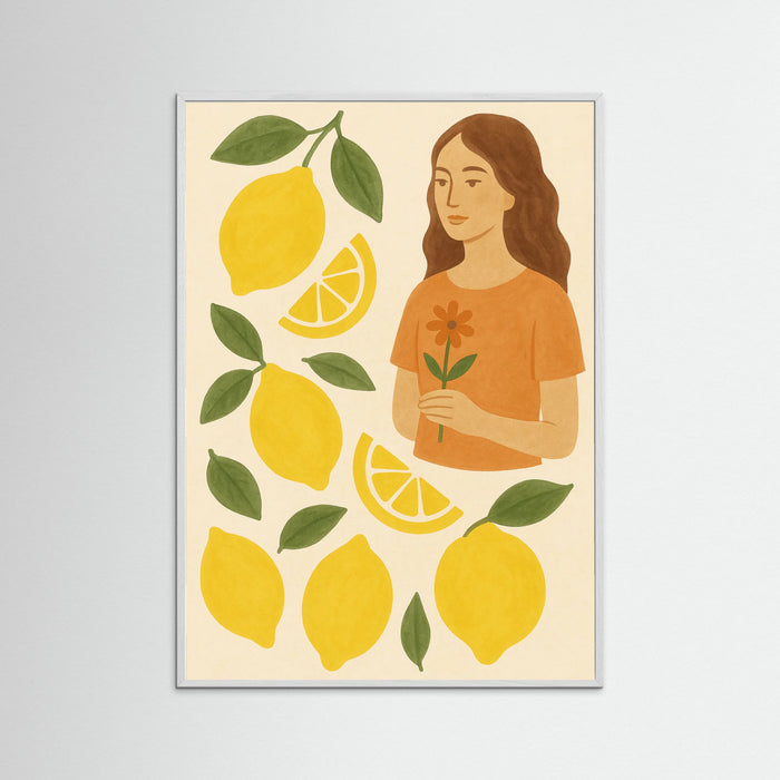 White Wood Lemon Artwork
