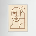 White Wood Line Portrait
