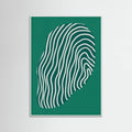 Line art confined in space-green Poster – poster and art print