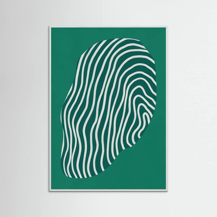 Line art confined in space-green Poster – poster and art print