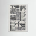 White Wood Linear Echoes 1 Poster