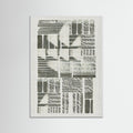 White Wood Linear Echoes 2 Poster