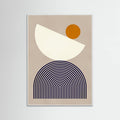 Lines and semicircles 1 Poster – poster and art print