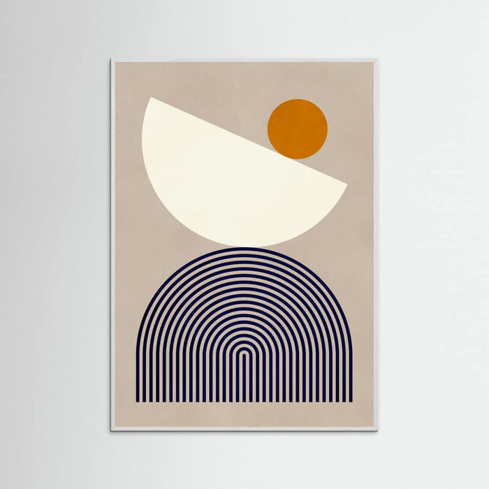 Lines and semicircles 1 Poster – poster and art print