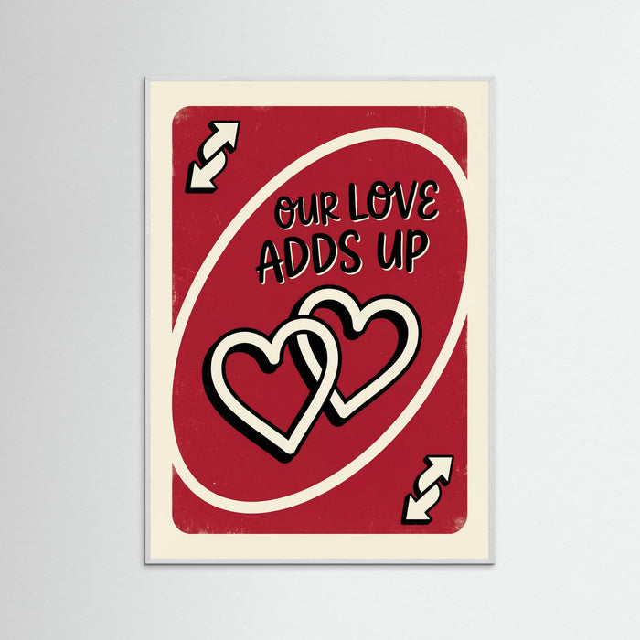 White Wood Love Reverse Card