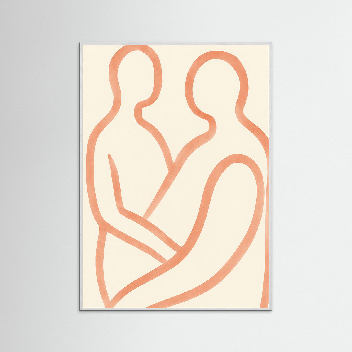 White Wood Lovers Embrace