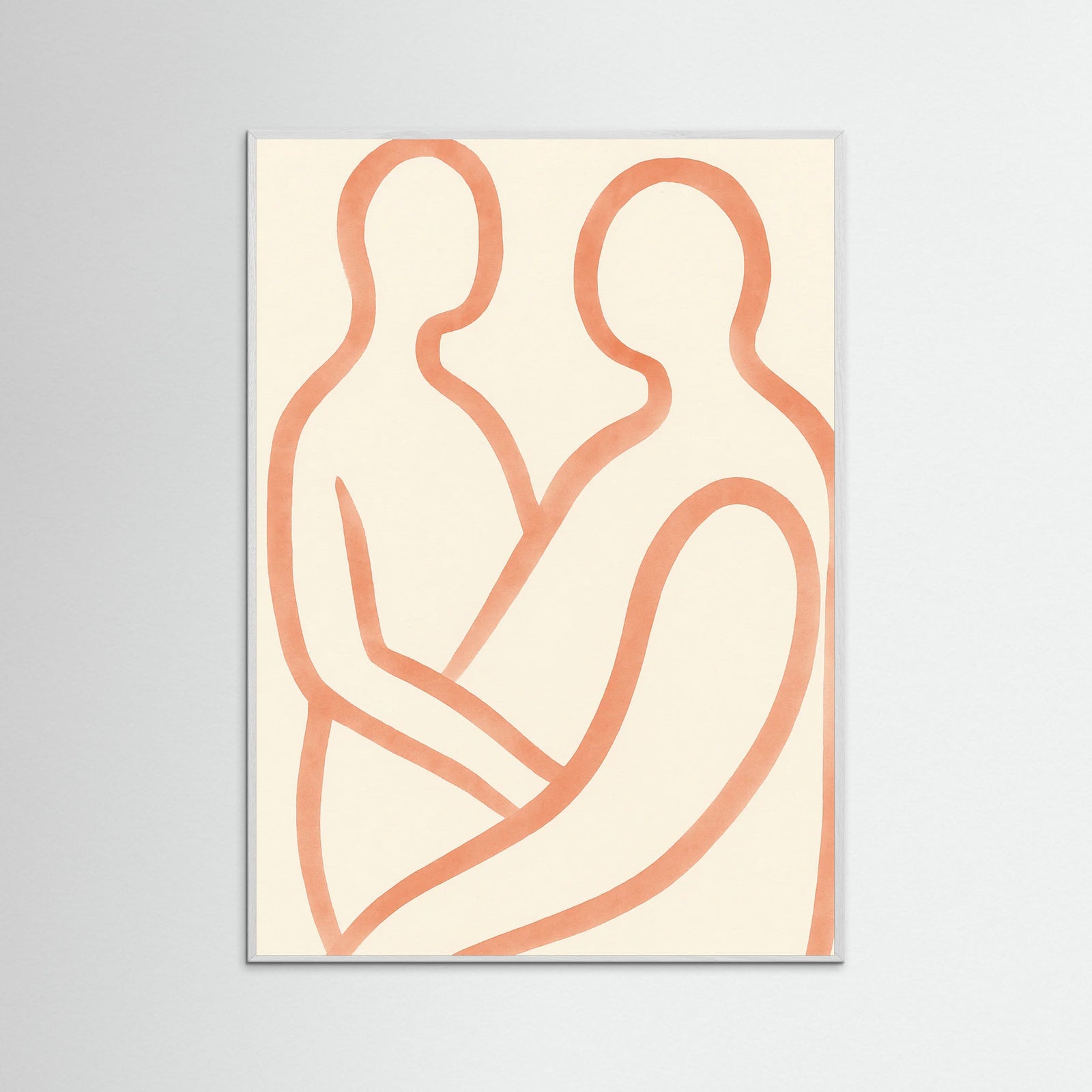 White Wood Lovers Embrace