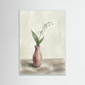 White Wood Lucky Clover Still Life