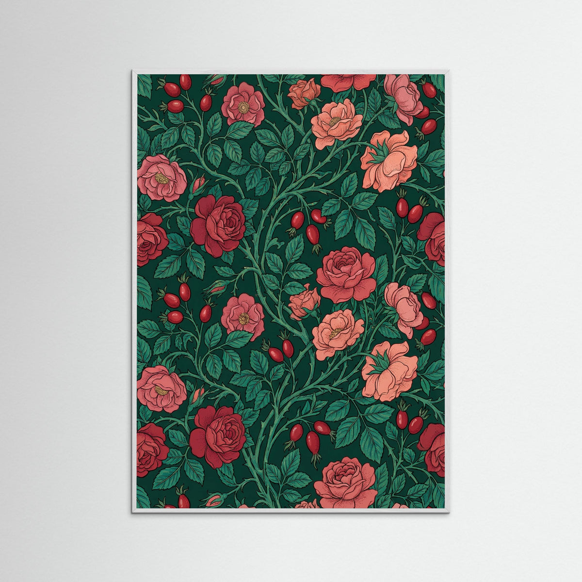 White Wood Lush Fruit Vines