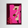 White Wood Magenta Flow