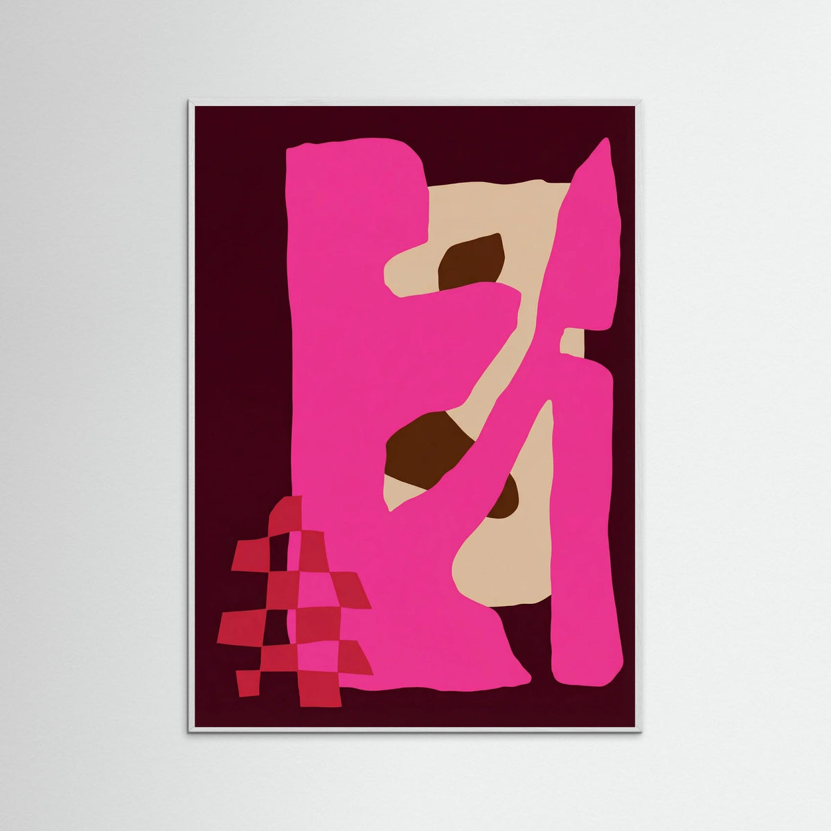 White Wood Magenta Flow