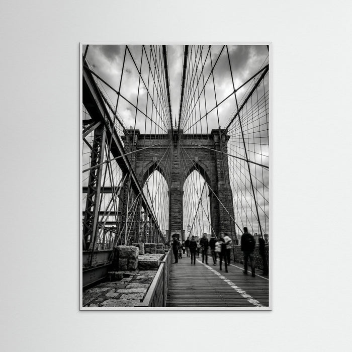White Wood Manhattan Bridge View