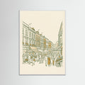 White Wood Matchstick Cityscape