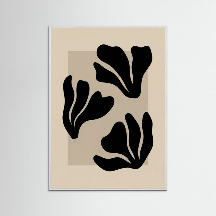 White Wood Matisse Botanical Forms