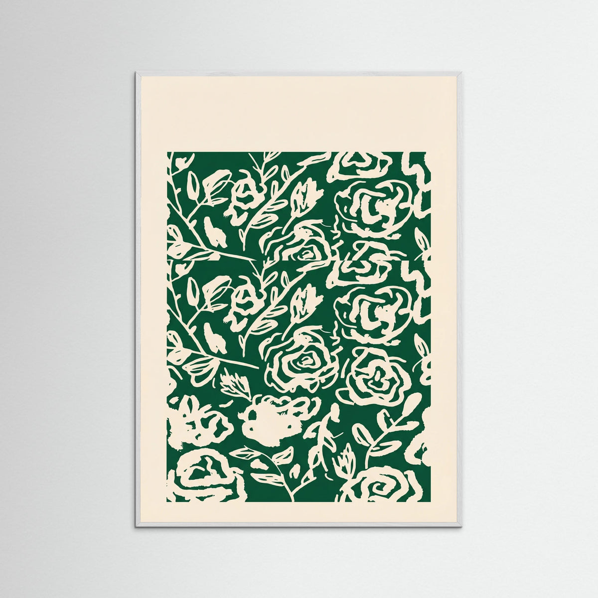 White Wood Matisse Floral Exhibit