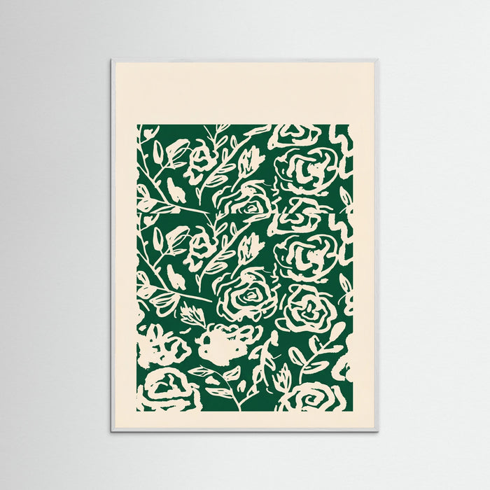 White Wood Matisse Floral Exhibit