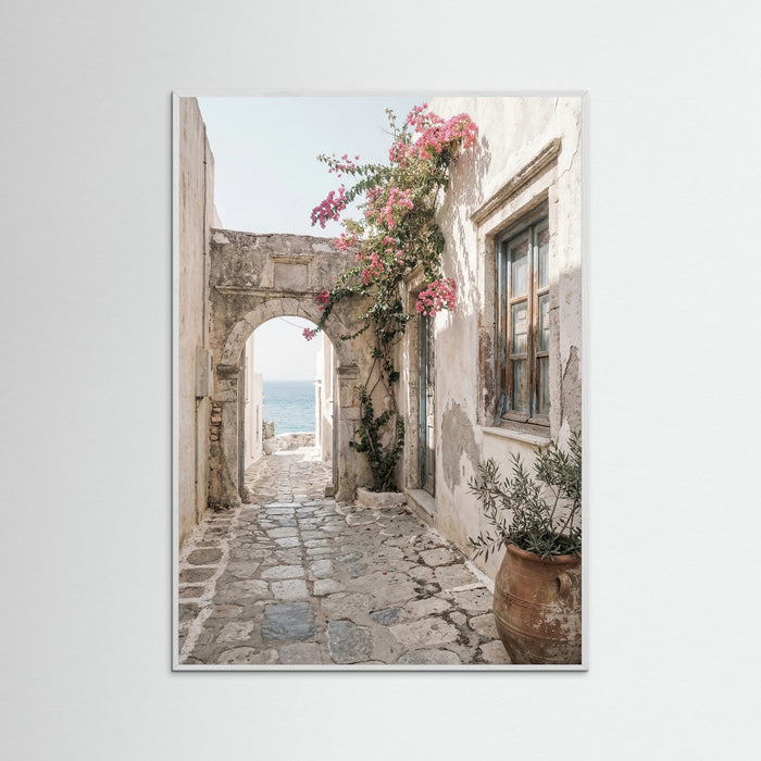 White Wood Mediterranean Courtyard
