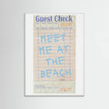 Plakat Meet Me At the Beach   Blue – plakat i druk artystyczny