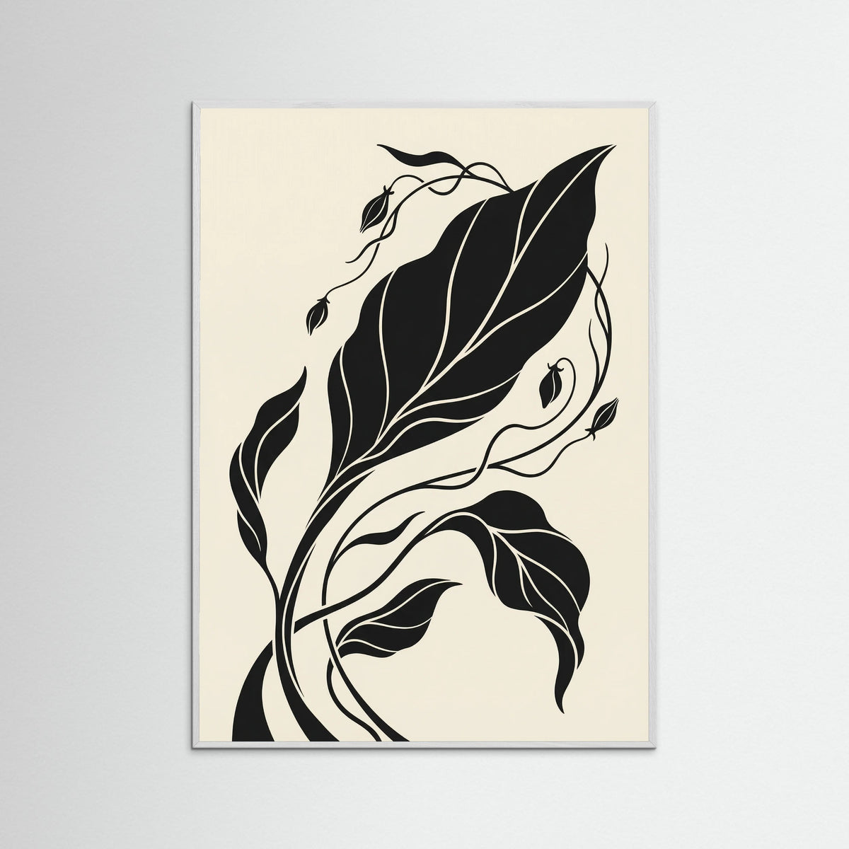 White Wood Midnight Bloom