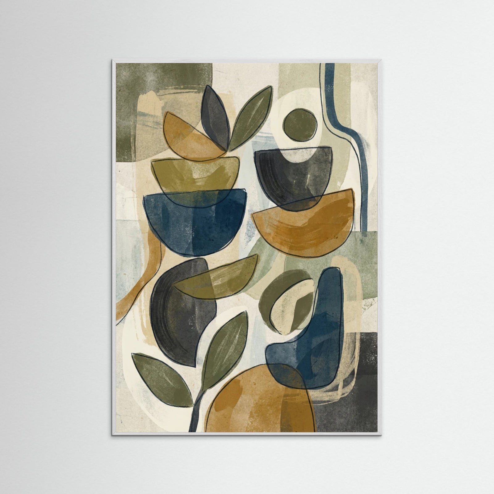 White Wood Mikado Abstraction