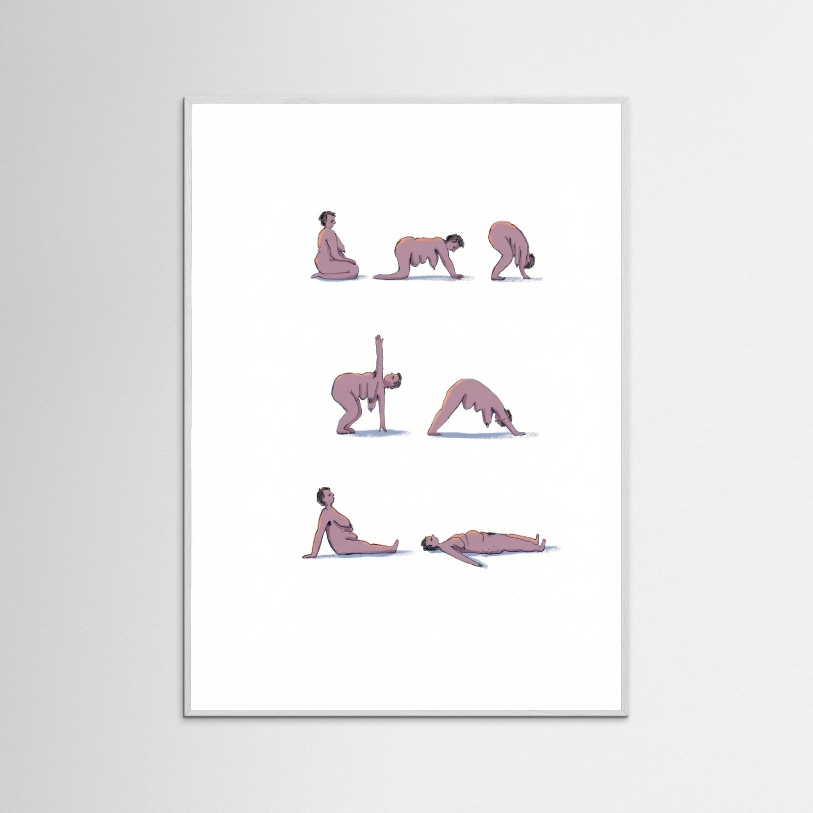 White Wood Mindful Movement Poses