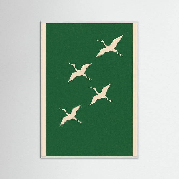 White Wood Minimal Green Abstract