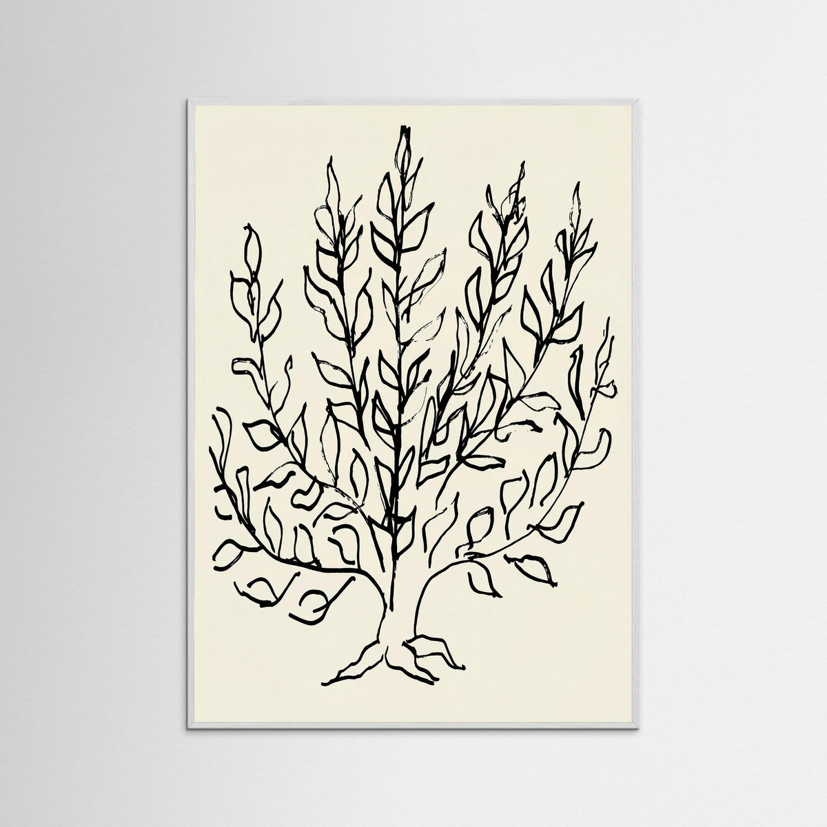 White Wood Minimalist Bush